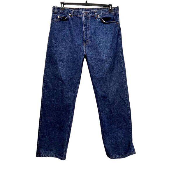 VTG Levis Orange Tab 505 Jeans Mens Labeled 38x30 MEASURING SMALL Straight USA - Picture 2 of 8